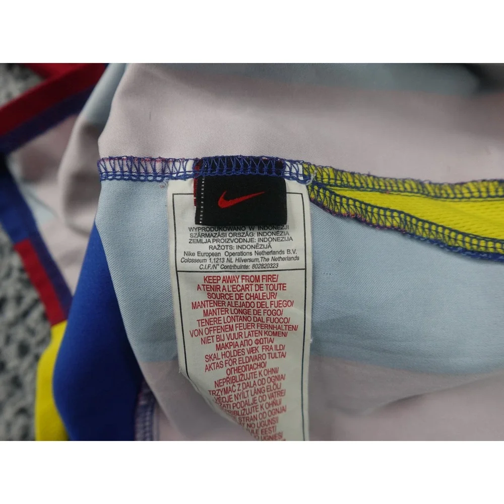 Nike FC Barcelona Jersey Youth Large Blue Red Good Ronaldinho 10 2005-06 T90
